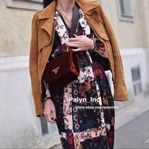 ❤️ZARA PATCHWORK PRINT DRESS MIDI MAXI DRESS